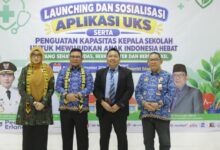 Peluncuran dan sosialisasi aplikasi Usaha Kesehatan Sekolah/Madrasah (UKS/M), Kamis (17/9/2026).