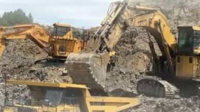 Alat berat tambang di Kalimantan Timur