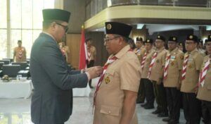 Wali Kota Samarinda, Andi Harun melakukan pelantikan Kwartir Cabang (Kwarcab) Gerakan Pramuka Kota Samarinda masa bakti 2026–2031.