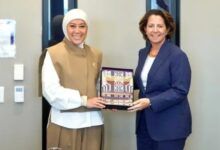 Menteri Komunikasi dan Digital (Menkomdigi) Meutya Hafid melakukan pertemuan bilateral dengan President Microsoft Global Affairs Lisa Monaco di New York, Amerika Serikat, Rabu (23/9).
