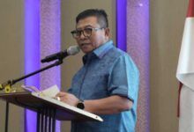 Saefuddin Zuhri menghadiri penyerahan BSNT secara simbolis di Ruang Serbaguna Lantai VI Bankaltimtara Cabang Utama Samarinda