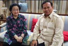 Presiden Prabowo Subianto dengan Ketua Umum PDIP Megawati Soekarnoputri