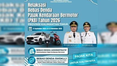 Pengumuman yang dipublikasi Badan Pendapatan Daerah Kalimantan Timur (Bapenda Kaltim)