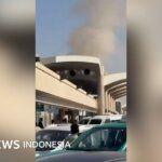 serang kelompok Houthi - Presiden AS Donald Trump memberikan keterangan pers mengenai situasi keamanan di Timur Tengah terkait konflik Houthi.