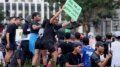 Jakarta Run Festival 2026 - Sejumlah peserta memacu kecepatan dalam Jakarta Run Festival 2026 saat melintas di Jalan Jenderal Sudirman, Jakarta.