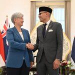 Menteri Luar Negeri (Menlu) RI Arrmanatha Nasir dan Menlu Australia Penny Wong 