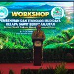 Wakil Gubernur Kalimantan Timur Seno Aji hadiri acara Workshop Pembibitan dan Teknologi Budidaya Kelapa Sawit Berkelanjutan di Hotel Golden Season Samarinda, Selasa (6/10/2026).