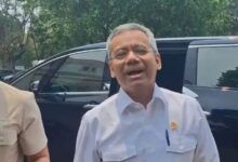 Menteri Keuangan Suahasil Nazara di Kompleks Istana Kepresidenan