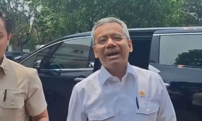 Menteri Keuangan Suahasil Nazara di Kompleks Istana Kepresidenan