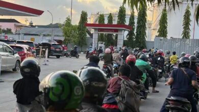Antrean di SPBU Samarinda