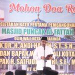Wakil Wali Kota Samarinda, Saefuddin Zuhri hadiri peletakan batu pertama Masjid Puncak Al Fattah pada Minggu (4/10/2026)
