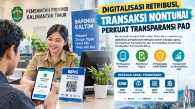 Pemerintah Provinsi Kalimantan Timur terus mendorong digitalisasi pengelolaan retribusi daerah