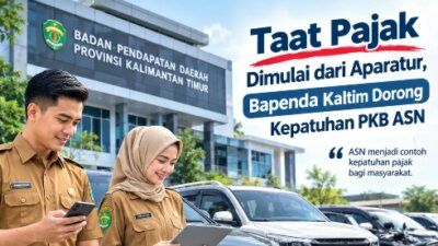 Badan Pendapatan Daerah (Bapenda) Provinsi Kalimantan Timur mendorong kepatuhan Pajak Kendaraan Bermotor (PKB) di lingkungan pemerintahan