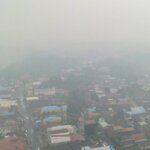 Kualitas udara di sejumlah wilayah Kalimantan Timur (Kaltim) memburuk akibat kebakaran hutan dan lahan (karhutla)