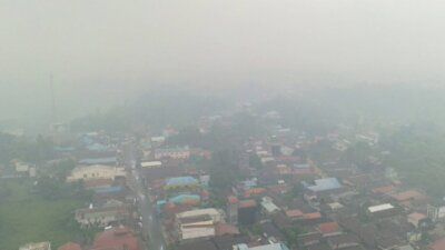 Kualitas udara di sejumlah wilayah Kalimantan Timur (Kaltim) memburuk akibat kebakaran hutan dan lahan (karhutla)