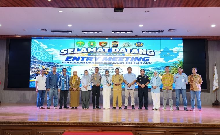 Pendataan dan pemeriksaan terhadap 220 perusahaan sektor pertambangan, industri, dan perkebunan di Kabupaten Kutai Timur.
