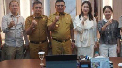 Wakil Wali Kota Samarinda, Saefuddin Zuhri menerima audiensi perwakilan Vingroup di Ruang Rapat Wakil Wali Kota, lantai III Balai Kota Samarinda, Senin (19/10/2026).
