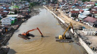 Bantaran Sungai Karang Mumus di Samarinda