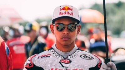 Pembalap Honda Team Asia di keleas Moto3, Veda Ega Pratama