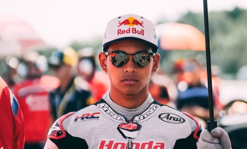 Pembalap Honda Team Asia di keleas Moto3, Veda Ega Pratama