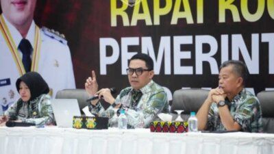 Wali Kota Samarinda, Andi Harun memimpin rapat koordinasi (Rakor) terkait arah kebijakan Anggaran Pendapatan dan Belanja Daerah (APBD) 2027