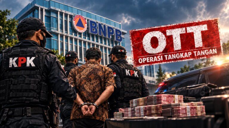 Ilustrasi Komisi Pemberantasan Korupsi (KPK) melakukan OTT di Badan Nasional Penanggulangan Bencana (BNPB)