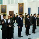 Presiden Prabowo Subianto resmi melantik sejumlah pejabat di Istana Kepresidenan, Jakarta Pusat, Kamis (15/10/2026).