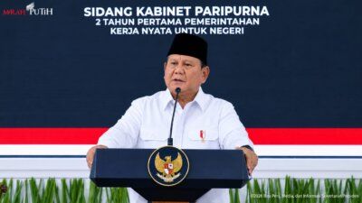 Presiden Prabowo Subianto pimpin Sidang Kabinet dua tahun pemerintahan di Istana Negara, Jakarta, Rabu (21/10/2026).