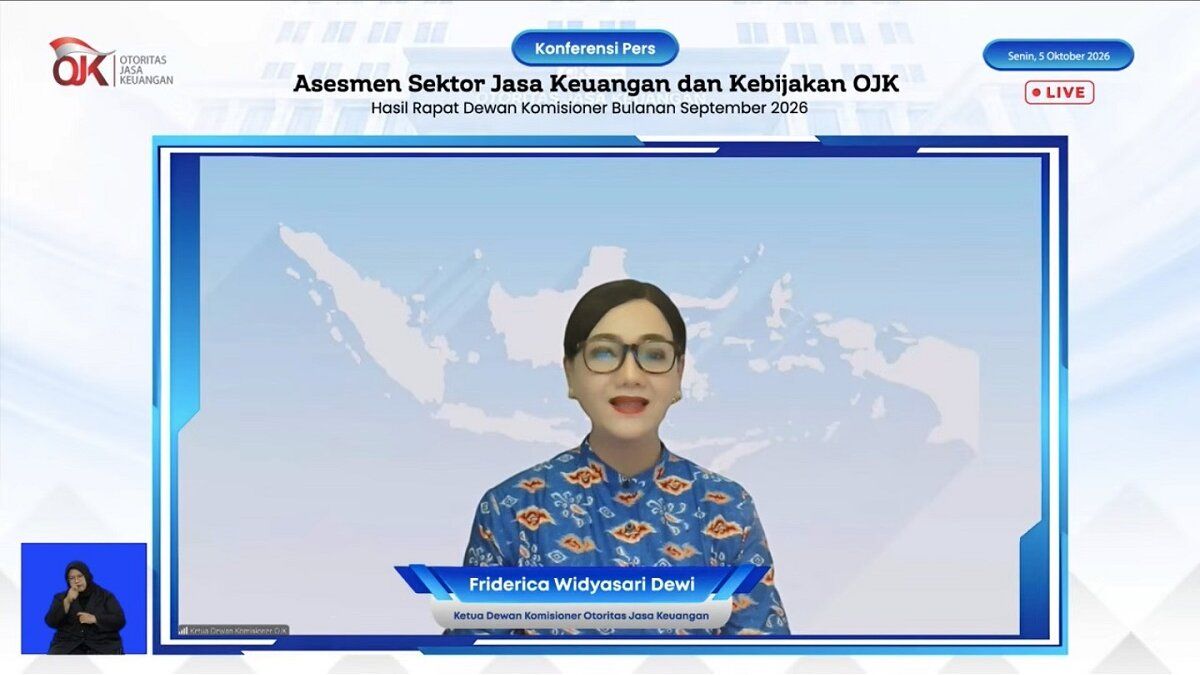 Sektor Keuangan Indonesia - Gedung Otoritas Jasa Keuangan (OJK) di Jakarta yang terus memantau stabilitas sistem keuangan nasional di tengah risiko geopolitik dunia.