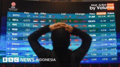 status pasar saham - Gedung Otoritas Jasa Keuangan (OJK) di Jakarta yang sedang gencar melakukan penegakan hukum terhadap manipulator pasar saham.
