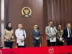 Perpres Ojol Terbaru - Wakil Ketua DPR RI Sufmi Dasco Ahmad saat memberikan keterangan mengenai pembentukan forum sinkronisasi regulasi transportasi daring di Gedung Parlemen, Jakarta.