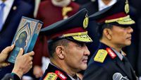 mutasi Polri terbaru - Kapolri Jenderal Listyo Sigit Prabowo saat memimpin upacara sertijab di Mabes Polri sebagai tindak lanjut kebijakan mutasi Polri terbaru.