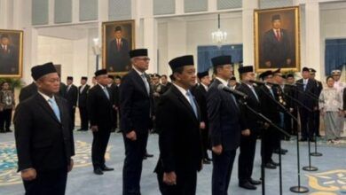 Presiden Prabowo Subianto melantik 18 pejabat dilantik di Istana Negara, Jakarta, Kamis (1/10/2026)