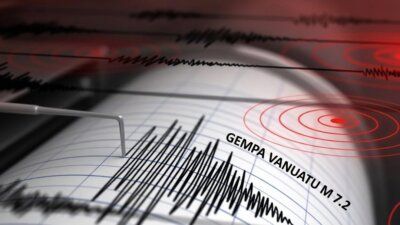 gempa dahsyat m7,2 - Ilustrasi peta wilayah dan pemantauan gempa bumi global oleh lembaga geologi internasional.
